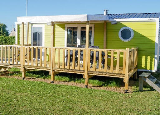 camping cancale mobil home luxe 2 chambres terrasse couverte